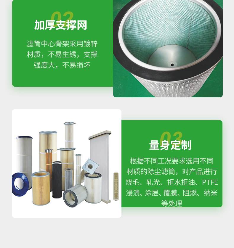 除塵防塵濾筒