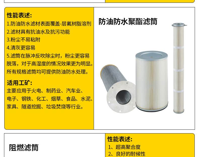 除塵防塵濾筒